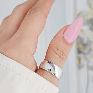 Solid Sterling Silver 8mm Band, Wedding Band, Thumb Ring, Men's Ring, Women's